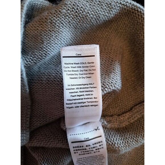 Smartwool Isto Sport Heather Grey with Blue Accent Mock Neck Sweater Size Large - Picture 12 of 13